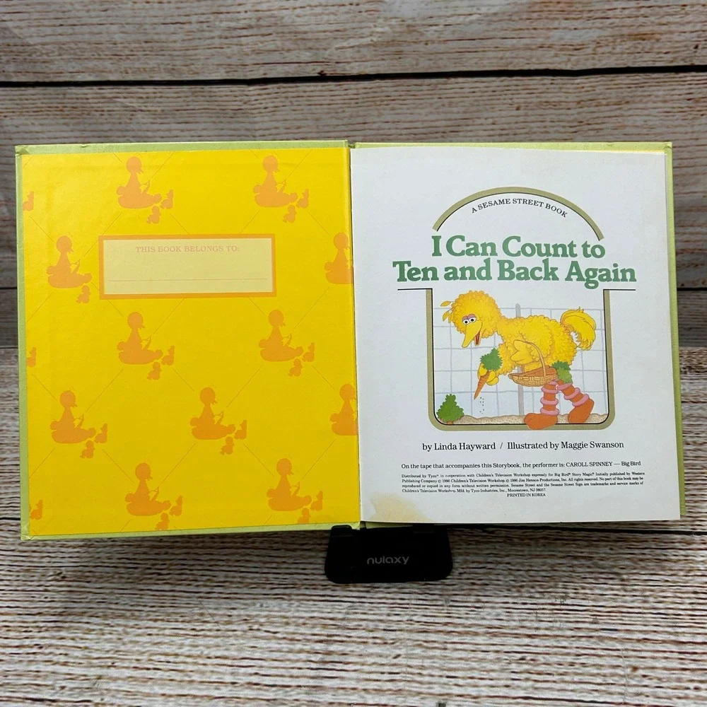 Sesame Street Big Bird StoryMagic I Can Count to Ten & Back Again 1986 Book Only